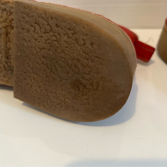 ZARA red leather ankle boots EU 39 - Picture 9 of 12